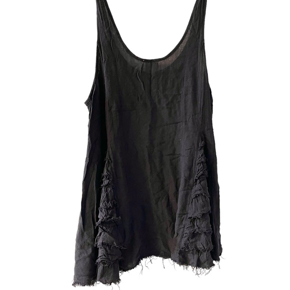 ❤️ Free People Intimately Black Ruffled Cami - Picture 5 of 10